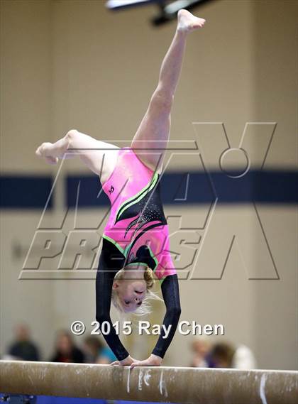 Thumbnail 1 in CHSAA Gymnastics Championships (Day 2, 5A and 4A) photogallery.