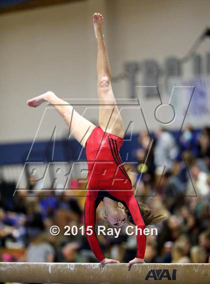 Thumbnail 1 in CHSAA Gymnastics Championships (Day 2, 5A and 4A) photogallery.