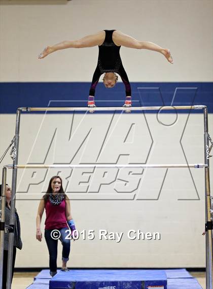 Thumbnail 1 in CHSAA Gymnastics Championships (Day 2, 5A and 4A) photogallery.