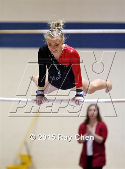Thumbnail 1 in CHSAA Gymnastics Championships (Day 2, 5A and 4A) photogallery.
