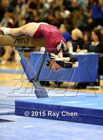 Thumbnail 1 in CHSAA Gymnastics Championships (Day 2, 5A and 4A) photogallery.