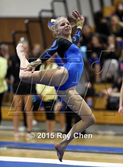 Thumbnail 1 in CHSAA Gymnastics Championships (Day 2, 5A and 4A) photogallery.