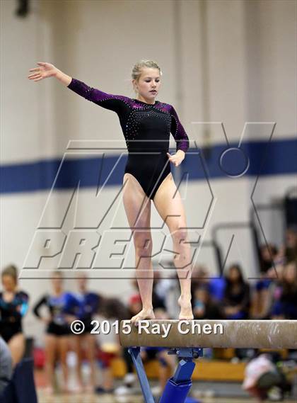 Thumbnail 1 in CHSAA Gymnastics Championships (Day 2, 5A and 4A) photogallery.