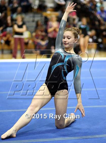 Thumbnail 1 in CHSAA Gymnastics Championships (Day 2, 5A and 4A) photogallery.