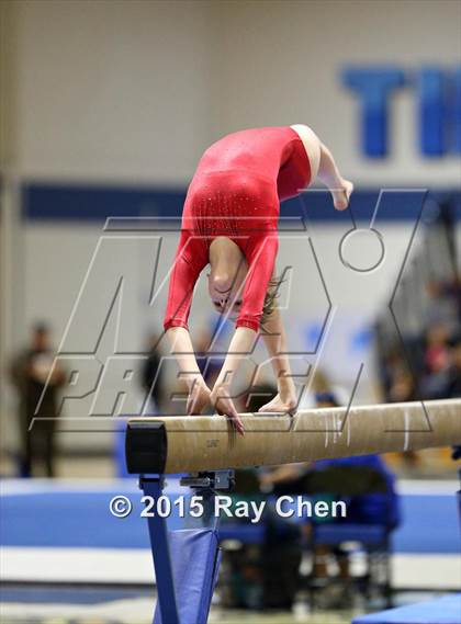 Thumbnail 1 in CHSAA Gymnastics Championships (Day 2, 5A and 4A) photogallery.