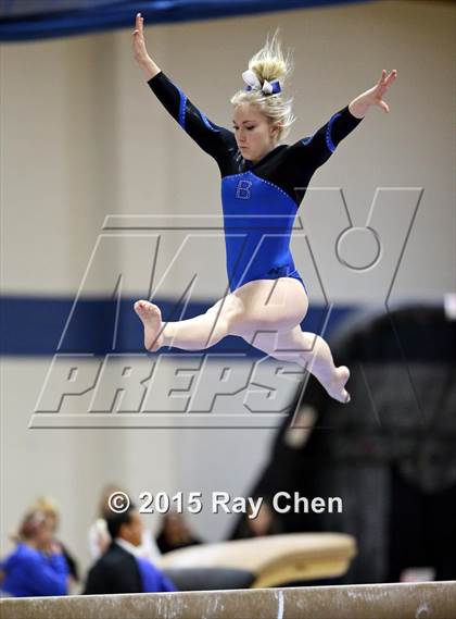 Thumbnail 1 in CHSAA Gymnastics Championships (Day 2, 5A and 4A) photogallery.