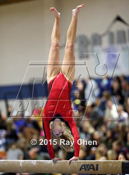 Thumbnail 2 in CHSAA Gymnastics Championships (Day 2, 5A and 4A) photogallery.