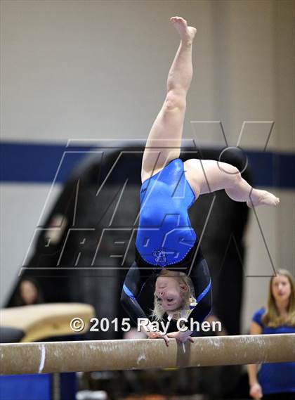 Thumbnail 1 in CHSAA Gymnastics Championships (Day 2, 5A and 4A) photogallery.