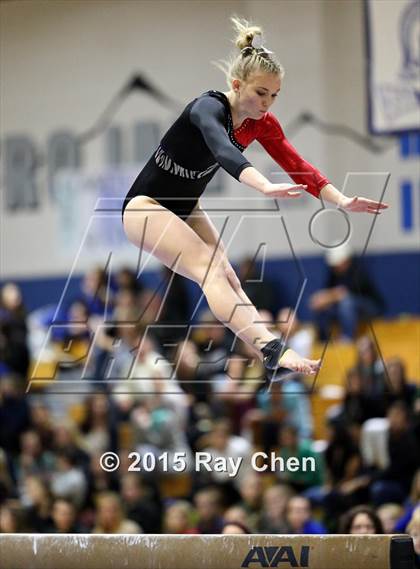 Thumbnail 2 in CHSAA Gymnastics Championships (Day 2, 5A and 4A) photogallery.