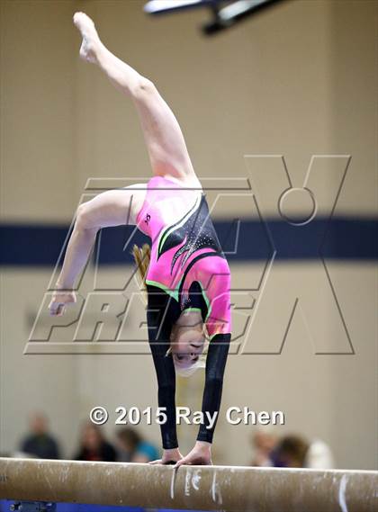 Thumbnail 3 in CHSAA Gymnastics Championships (Day 2, 5A and 4A) photogallery.
