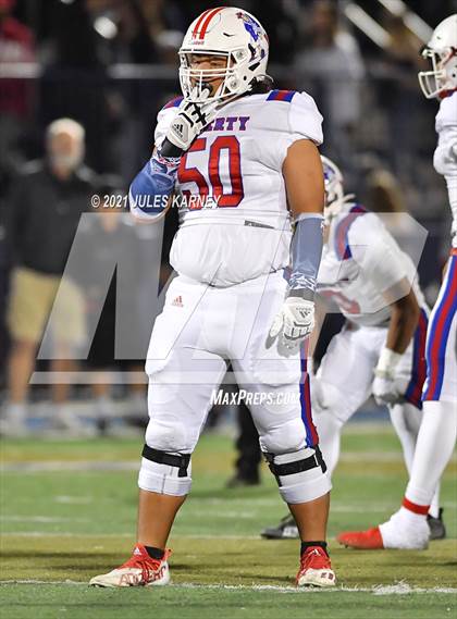 Thumbnail 3 in Liberty @ Bishop Gorman (NIAA 5A Southern Region Championship) photogallery.