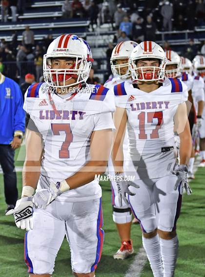 Thumbnail 2 in Liberty @ Bishop Gorman (NIAA 5A Southern Region Championship) photogallery.