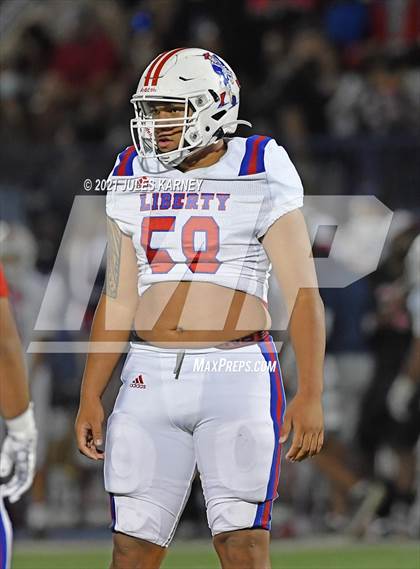 Thumbnail 1 in Liberty @ Bishop Gorman (NIAA 5A Southern Region Championship) photogallery.