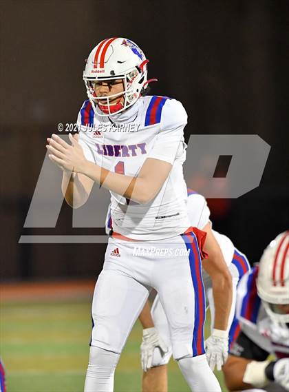 Thumbnail 2 in Liberty @ Bishop Gorman (NIAA 5A Southern Region Championship) photogallery.