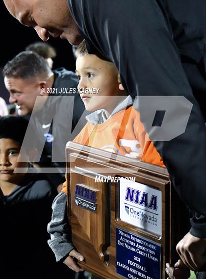 Thumbnail 1 in Liberty @ Bishop Gorman (NIAA 5A Southern Region Championship) photogallery.