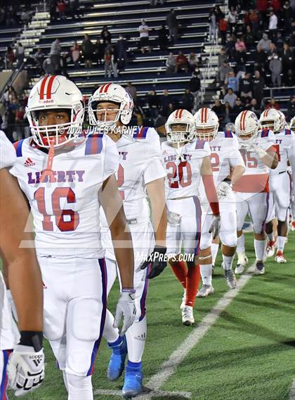 Thumbnail 3 in Liberty @ Bishop Gorman (NIAA 5A Southern Region Championship) photogallery.