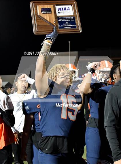 Thumbnail 2 in Liberty @ Bishop Gorman (NIAA 5A Southern Region Championship) photogallery.