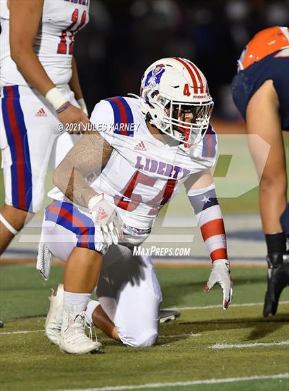Thumbnail 2 in Liberty @ Bishop Gorman (NIAA 5A Southern Region Championship) photogallery.