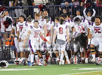 Thumbnail 2 in Liberty @ Bishop Gorman (NIAA 5A Southern Region Championship) photogallery.