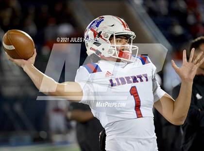 Thumbnail 1 in Liberty @ Bishop Gorman (NIAA 5A Southern Region Championship) photogallery.