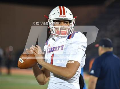 Thumbnail 1 in Liberty @ Bishop Gorman (NIAA 5A Southern Region Championship) photogallery.