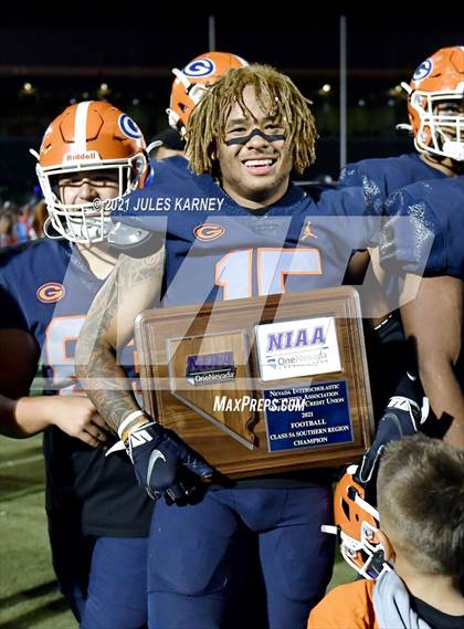 Thumbnail 2 in Liberty @ Bishop Gorman (NIAA 5A Southern Region Championship) photogallery.