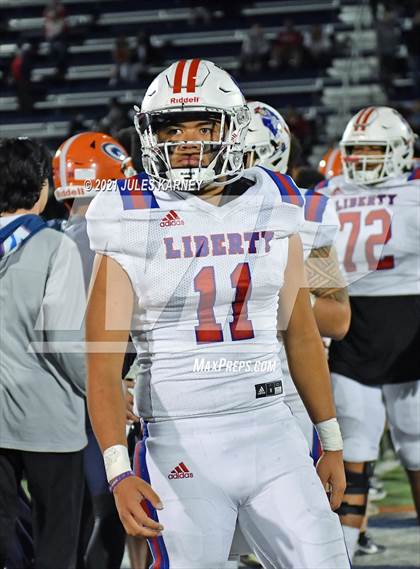 Thumbnail 3 in Liberty @ Bishop Gorman (NIAA 5A Southern Region Championship) photogallery.