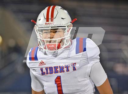 Thumbnail 1 in Liberty @ Bishop Gorman (NIAA 5A Southern Region Championship) photogallery.
