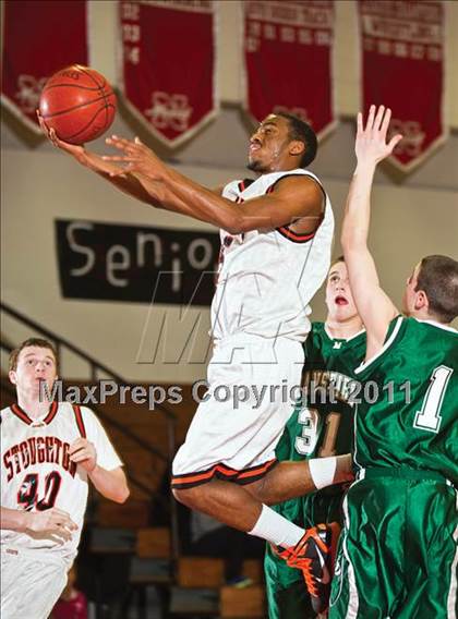 Thumbnail 2 in Stoughton vs. Mansfield (Hockomock League Winter Classic) photogallery.