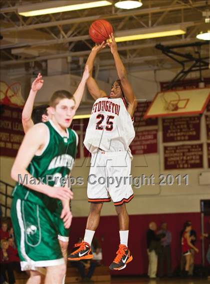 Thumbnail 2 in Stoughton vs. Mansfield (Hockomock League Winter Classic) photogallery.