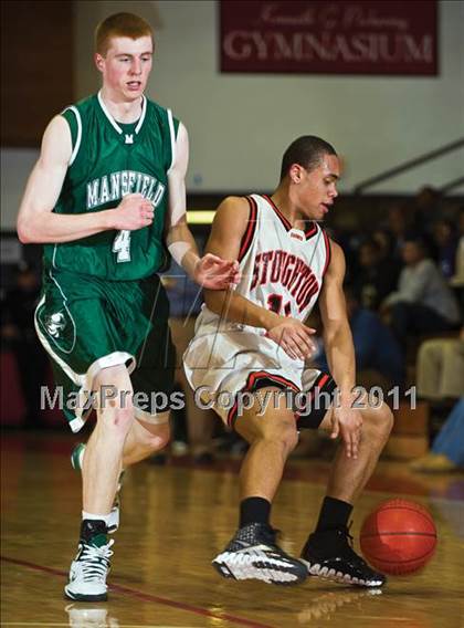 Thumbnail 1 in Stoughton vs. Mansfield (Hockomock League Winter Classic) photogallery.
