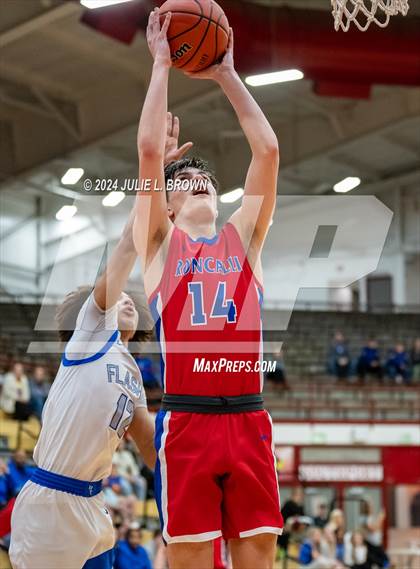 Thumbnail 2 in Roncalli vs. Franklin Central (IHSAA sectional 11 1st round) photogallery.