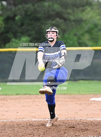 Thumbnail 2 in  Jessieville vs Dover (3A-4 District 1st round) photogallery.