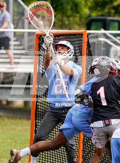 Thumbnail 2 in Boiling Springs vs J.L. Mann (SCHSL 5A Playoff Round 2) photogallery.