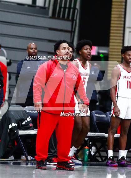 Thumbnail 3 in Pasadena vs Village Christian (21st Annual Rose City Roundball Classic Semi Final) photogallery.