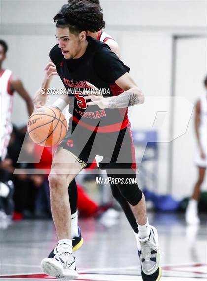 Thumbnail 1 in Pasadena vs Village Christian (21st Annual Rose City Roundball Classic Semi Final) photogallery.