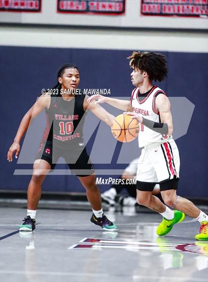 Thumbnail 3 in Pasadena vs Village Christian (21st Annual Rose City Roundball Classic Semi Final) photogallery.