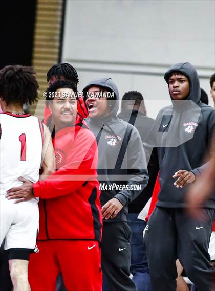 Thumbnail 3 in Pasadena vs Village Christian (21st Annual Rose City Roundball Classic Semi Final) photogallery.