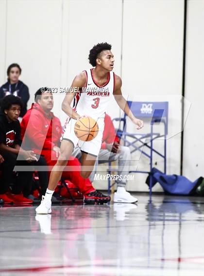 Thumbnail 1 in Pasadena vs Village Christian (21st Annual Rose City Roundball Classic Semi Final) photogallery.