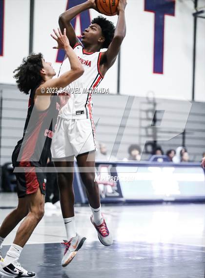 Thumbnail 1 in Pasadena vs Village Christian (21st Annual Rose City Roundball Classic Semi Final) photogallery.