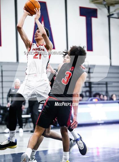 Thumbnail 2 in Pasadena vs Village Christian (21st Annual Rose City Roundball Classic Semi Final) photogallery.