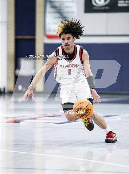 Thumbnail 1 in Pasadena vs Village Christian (21st Annual Rose City Roundball Classic Semi Final) photogallery.