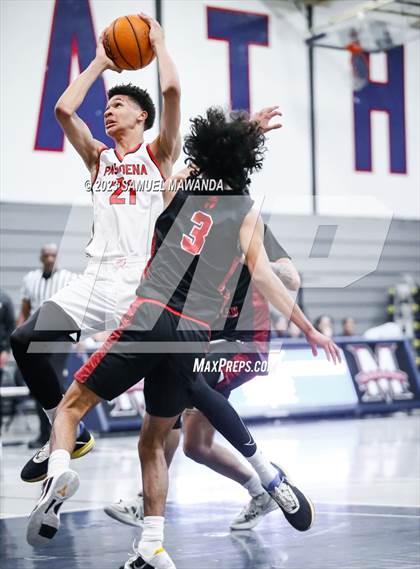 Thumbnail 1 in Pasadena vs Village Christian (21st Annual Rose City Roundball Classic Semi Final) photogallery.