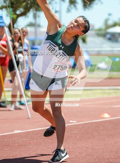 Thumbnail 1 in AIA Track & Field Championships-Fri (Girls Javelin) photogallery.