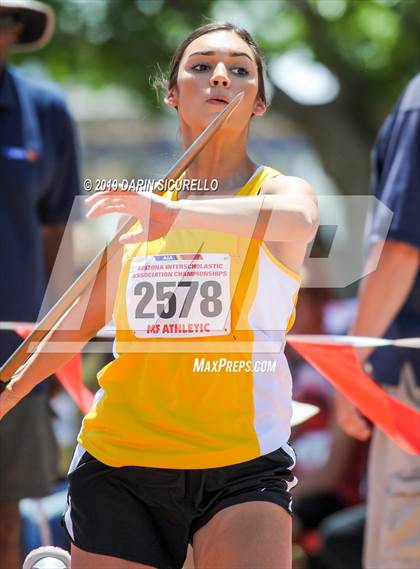 Thumbnail 3 in AIA Track & Field Championships-Fri (Girls Javelin) photogallery.