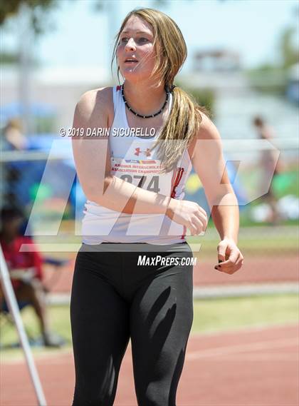 Thumbnail 1 in AIA Track & Field Championships-Fri (Girls Javelin) photogallery.