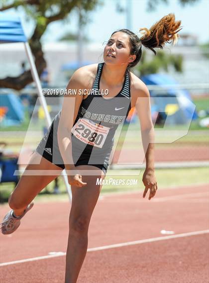 Thumbnail 1 in AIA Track & Field Championships-Fri (Girls Javelin) photogallery.