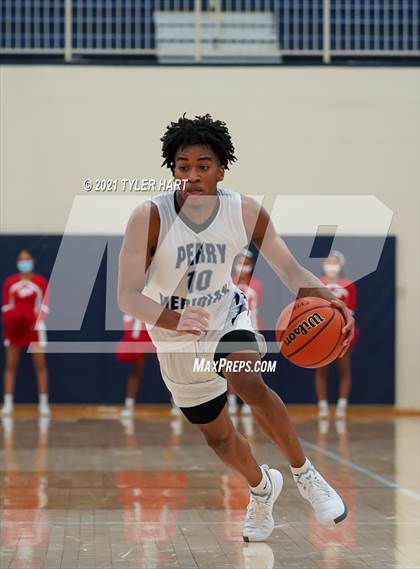 Thumbnail 3 in Pike vs. Perry Meridian (IHSAA 4A Sectional Round 1) photogallery.