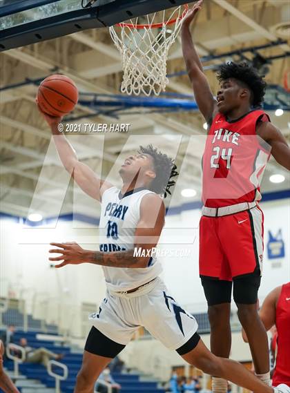 Thumbnail 3 in Pike vs. Perry Meridian (IHSAA 4A Sectional Round 1) photogallery.