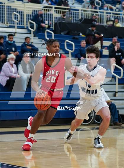 Thumbnail 3 in Pike vs. Perry Meridian (IHSAA 4A Sectional Round 1) photogallery.